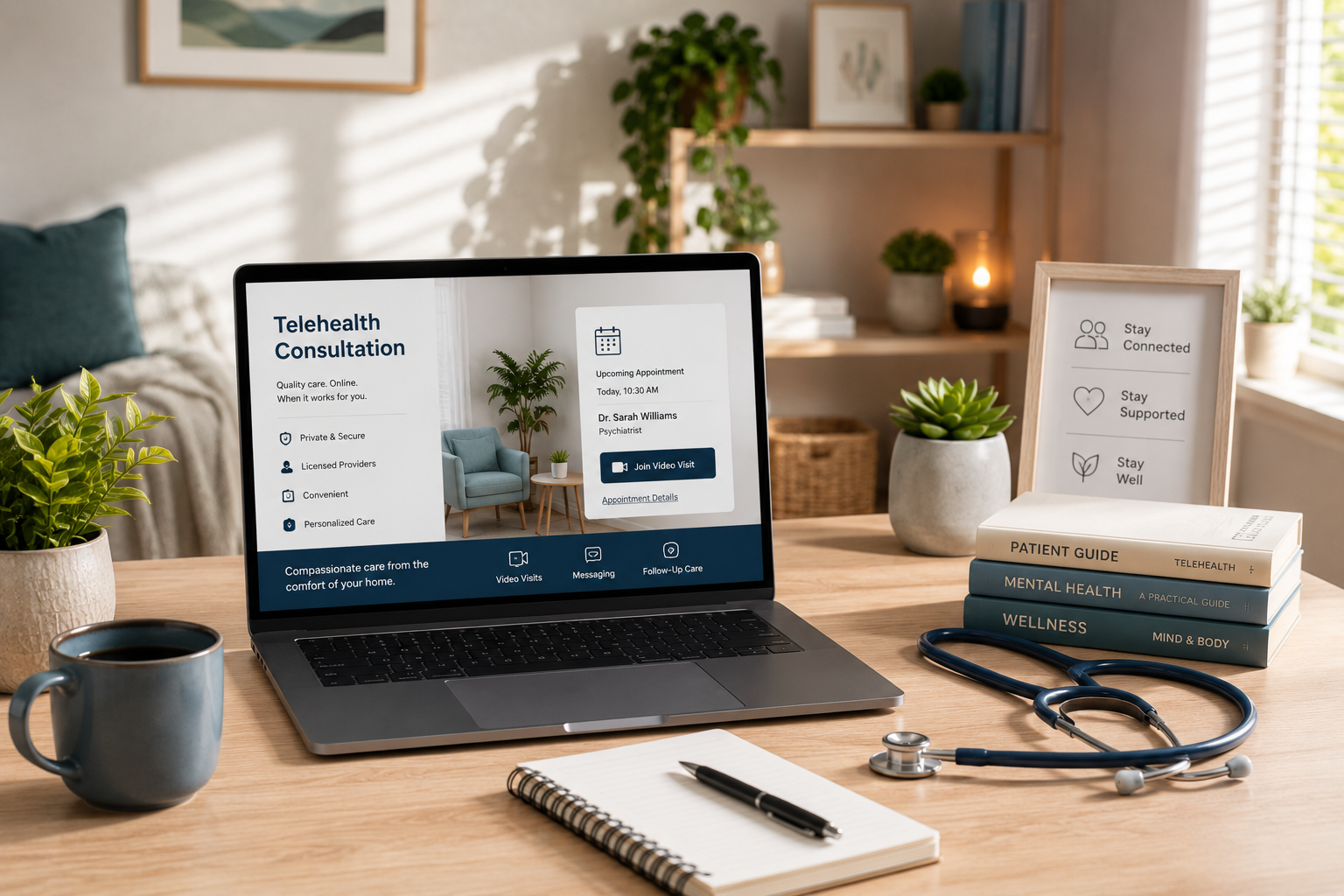 Patient attending virtual care